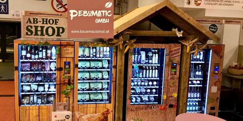 Pebumatic Lebensmittelautomat Bauernautomat Peter Burgstaller und Monika Weinzettel stehen Direktvermarktern beratend zur Seite. 